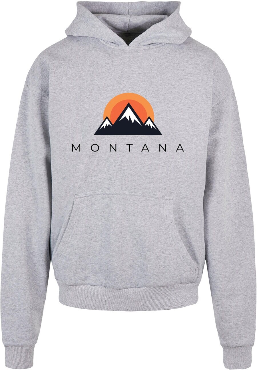 

Толстовка с капюшоном Merchcode Sweatshirt Montana, пятнистый серый