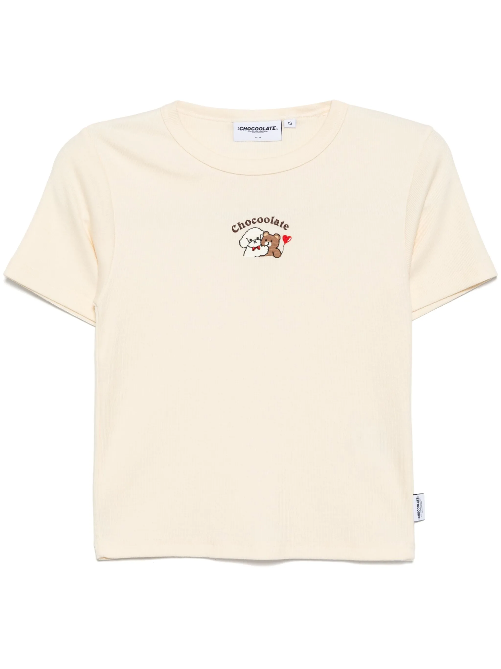 

Футболка с вышитым логотипом Chocoolate, белый