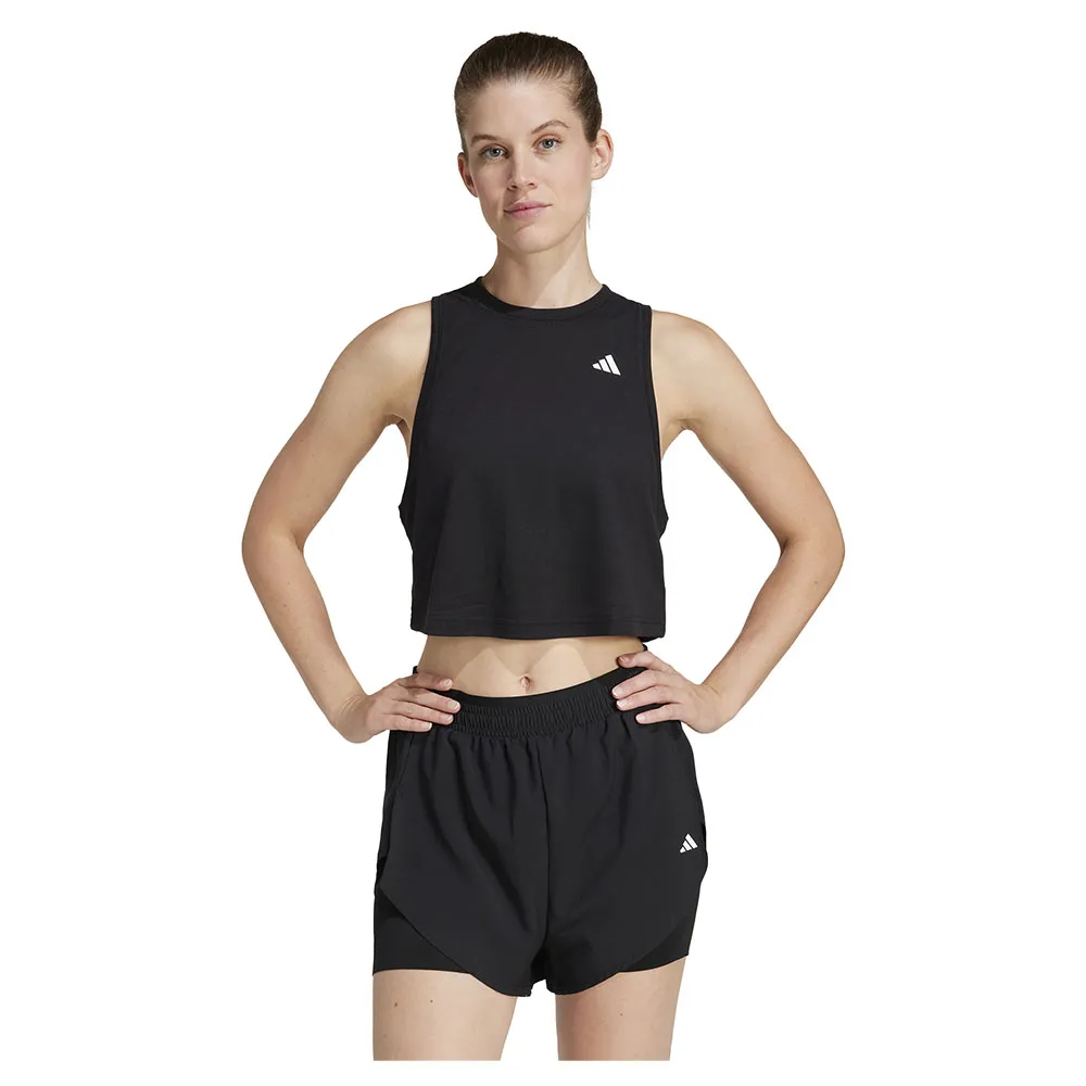 

Футболка без рукавов спортивная adidas Train Essentials Boxy Workout, черный