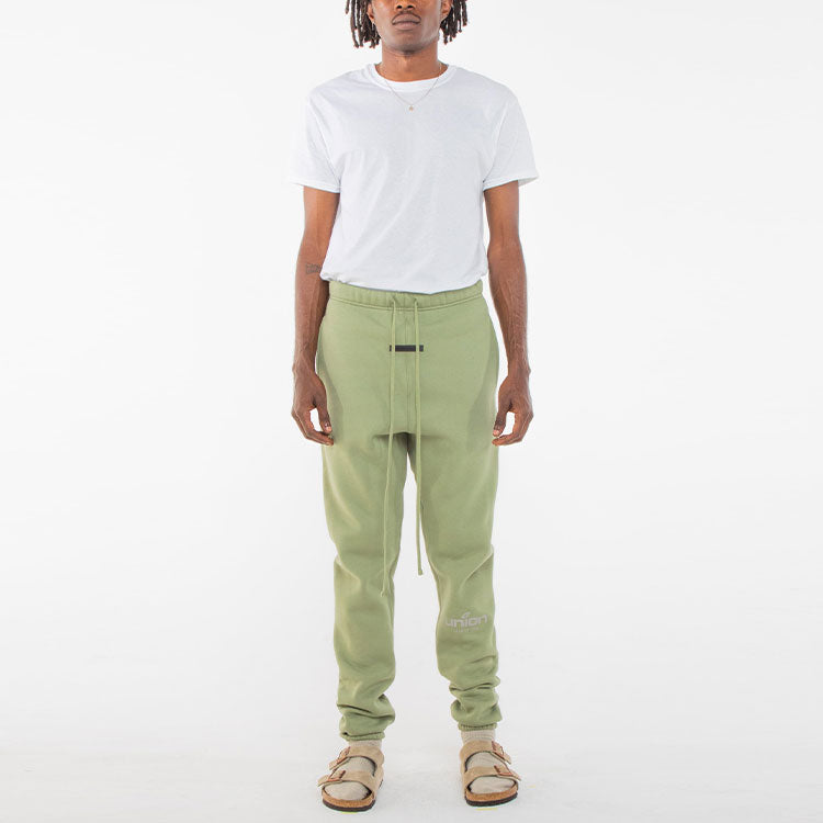 Спортивные брюки Fear of God Essentials x Union LA FW21 Vintage Sweatpant Army FOG-FW21-089, зеленый — фото 3