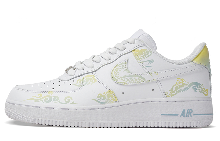 

Мужские кроссовки для скейтбординга Nike Air Force 1, White/Yellow