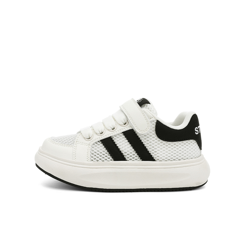 

Износостойкие, водонепроницаемые и дышащие, низкие детские кроссовки для скейтбординга ST&SAT, белый/черный