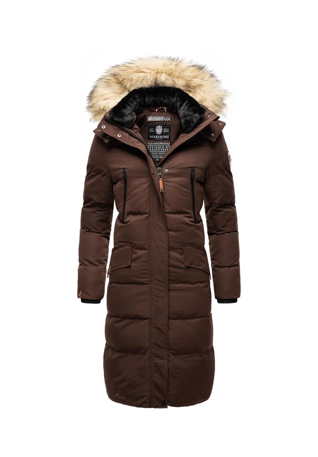 

Зимнее пальто снежная звезда MARIKOO, цвет Dark Choco