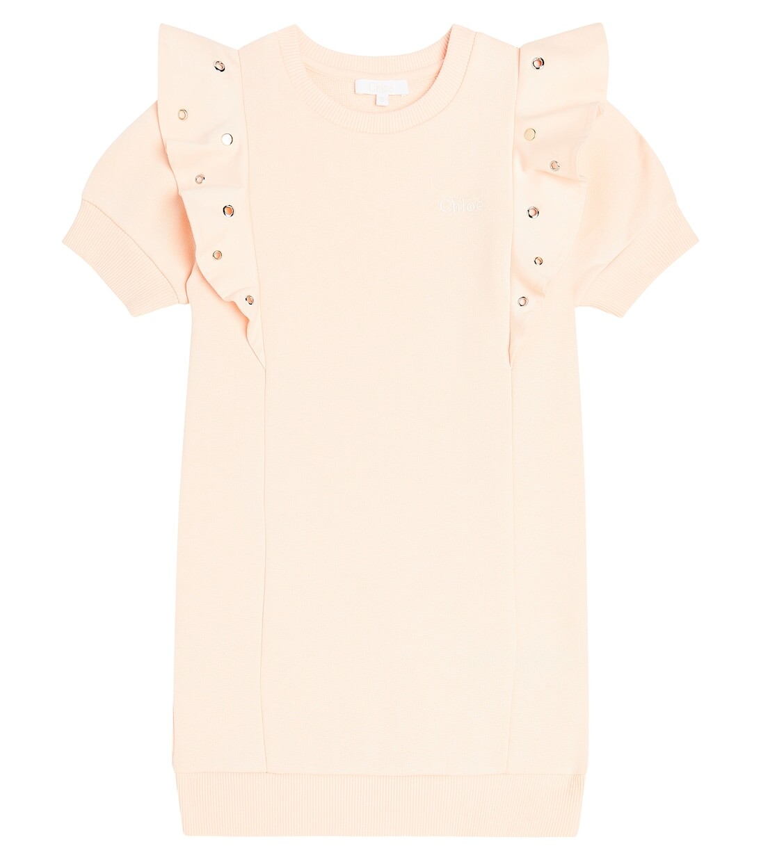 

Хлопковое платье Chloé Kids, розовый