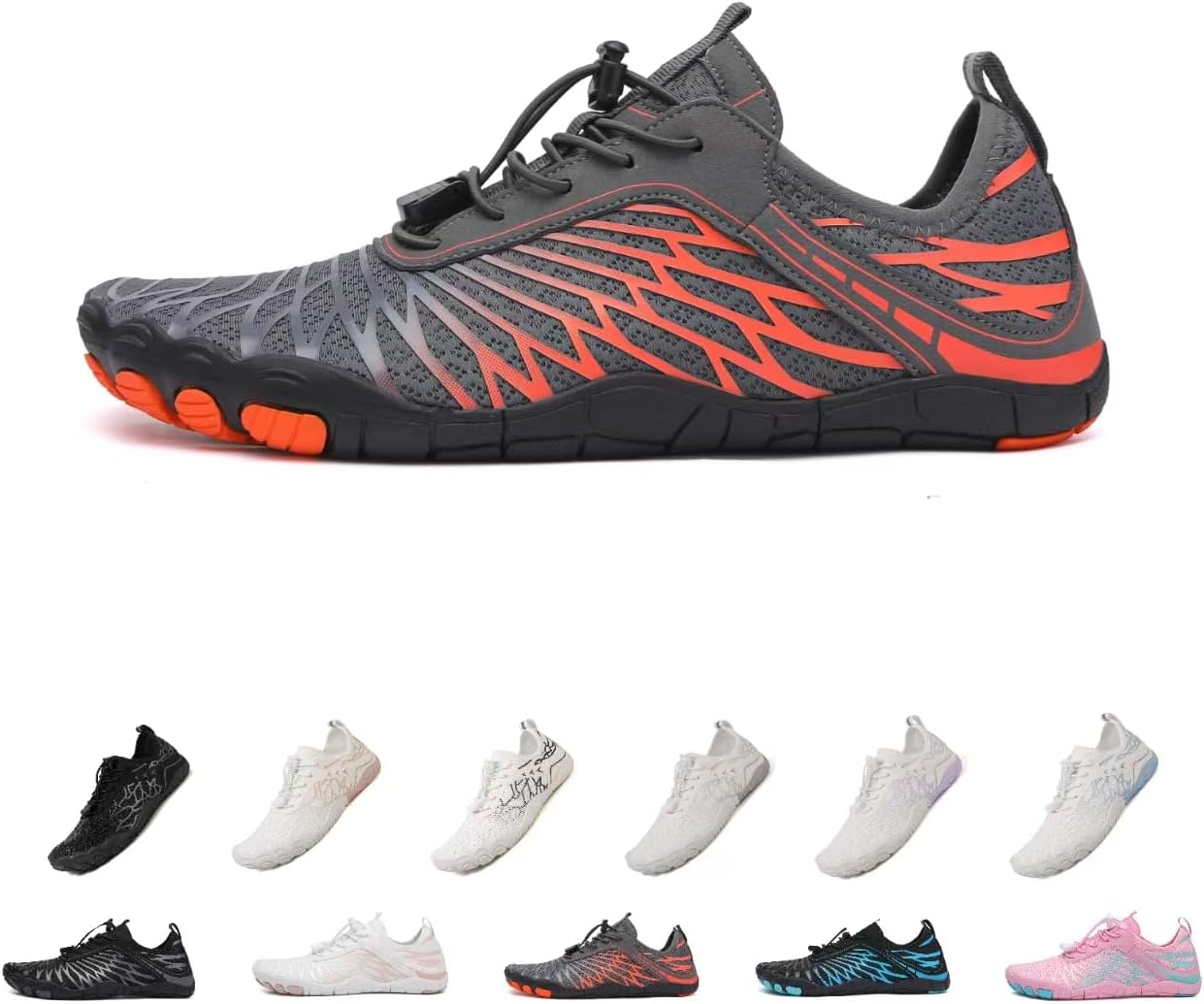 

Женские кроссовки для походов босиком, женские и мужские кроссовки для походов, дышащая и нескользящая спортивная обувь для трейлраннинга, для серфинга и ходьбы по воде, с широким носком Kaeril, оранжевый