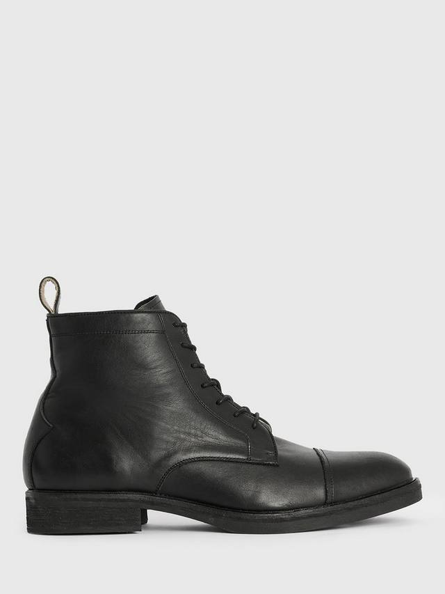

Кожаные ботинки drago на шнуровке AllSaints, черный