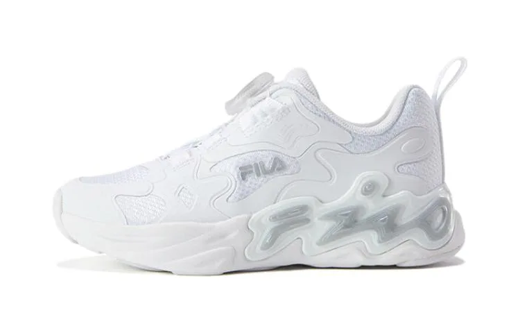 FILA KIDS Детские противоскользящие кроссовки для бега стандарт white silver gray для детей 3-7 лет