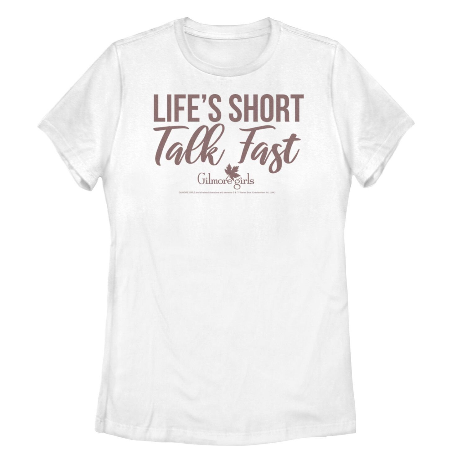 

Футболка Gilmore Girls "Life's Short Talk Fast" для юниоров Licensed Character, белый