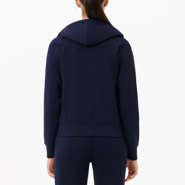 Толстовка LACOSTE с молнией и нашивкой, Midnight Blue — фото 4