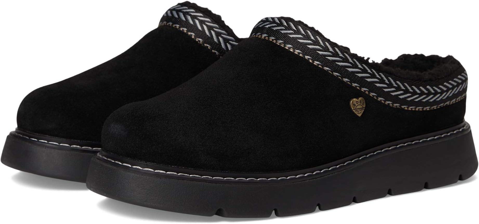 Тапочки BOBS from SKECHERS Women's Keepsakes Lite - Fuzzy Dreams, Black/Black