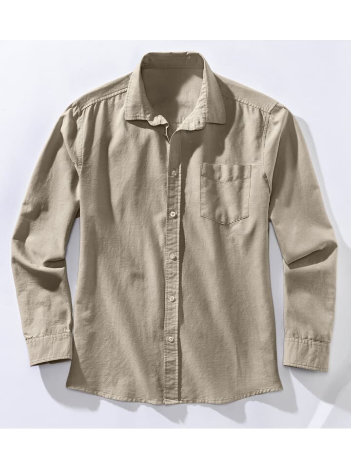 

Рубашка с длинным рукавом HIS, бежевый