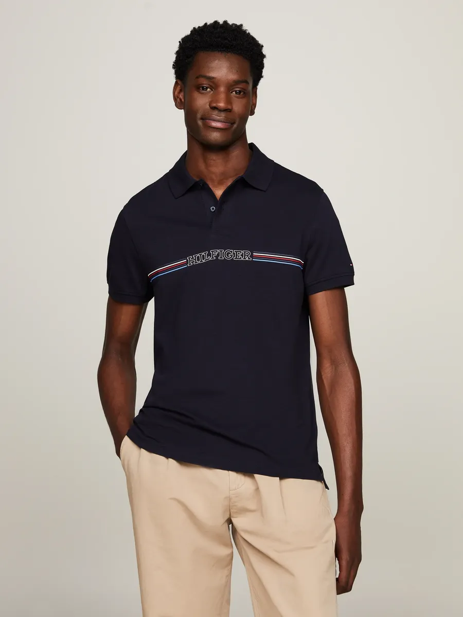 

Рубашка-поло Tommy Hilfiger "STRIPE CHEST REG POLO", цвет Desert Sky