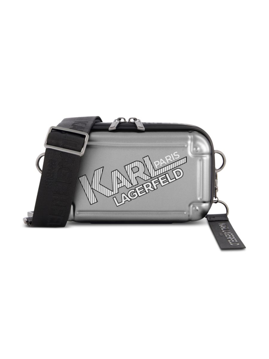 

Сумка через плечо с логотипом Karl Lagerfeld Paris, серебряный