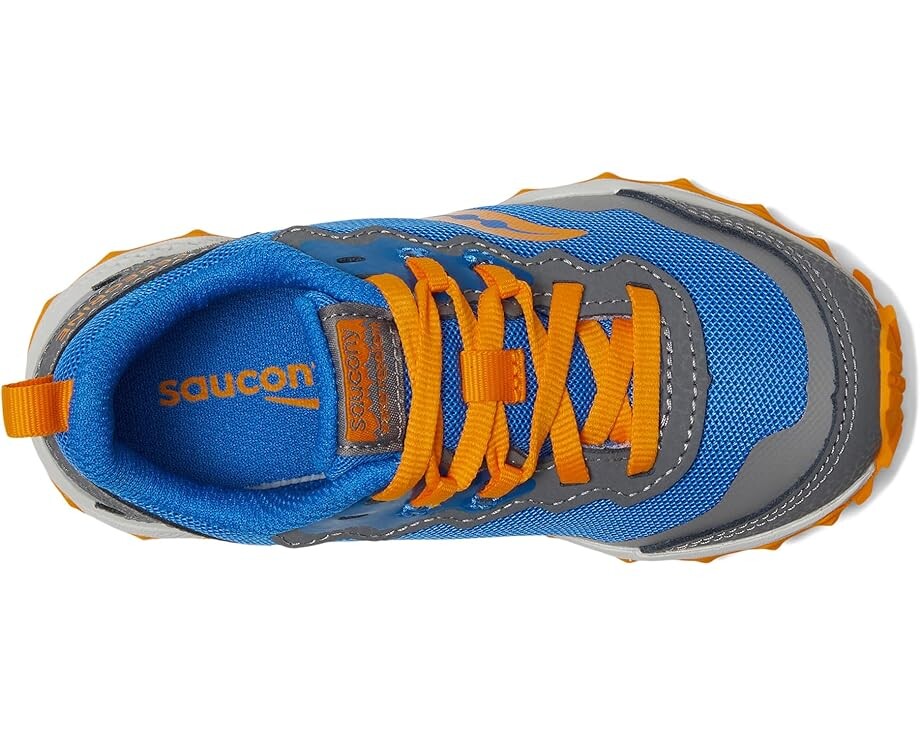 Кроссовки Saucony Kids Peregrine Shield KDZ Sneakers, цвет Blue/Orange — фото 2