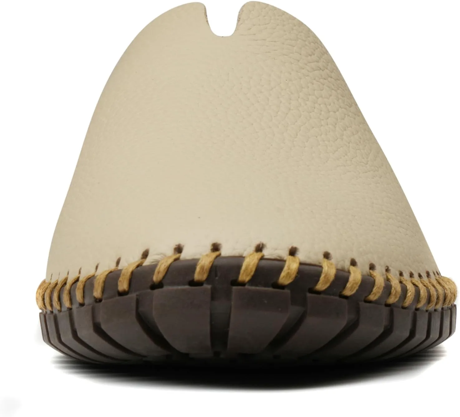 

Мужские слипоны, мюли, сабо, ручной работы, кожаные тапочки, прошитые вручную, без каблука, повседневная обувь для мужчин, дышащие, удобные, мягкие LUODENGLANG, бежевый