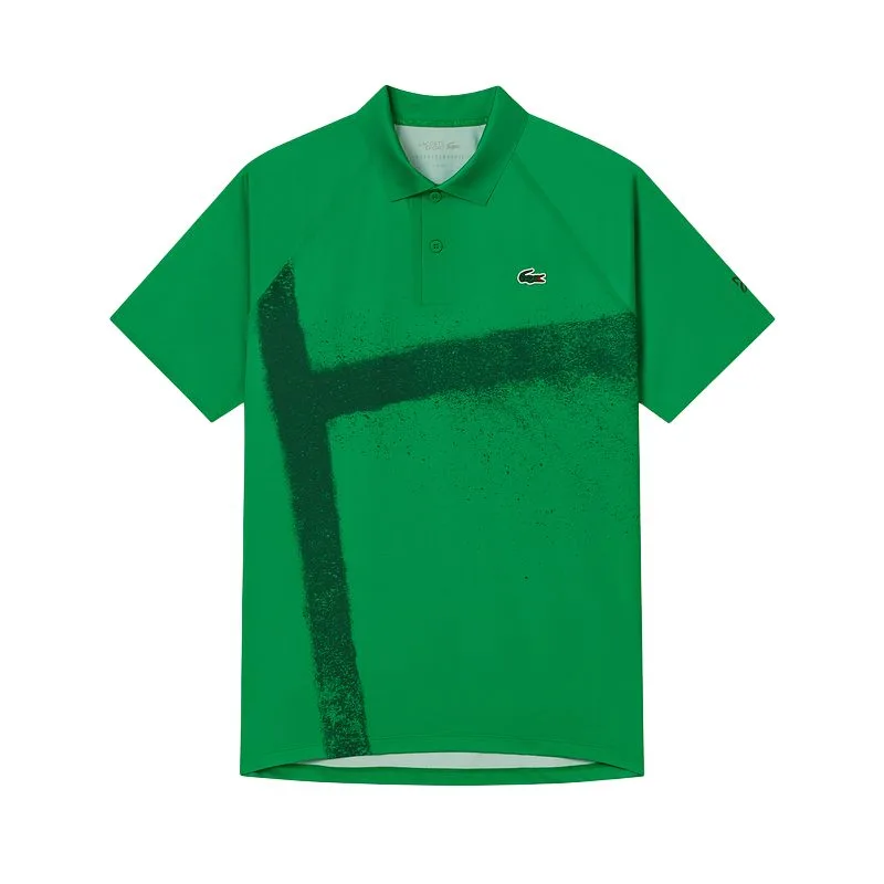 Футболка-поло мужская с воротником-поло LACOSTE, bamboo зеленый
