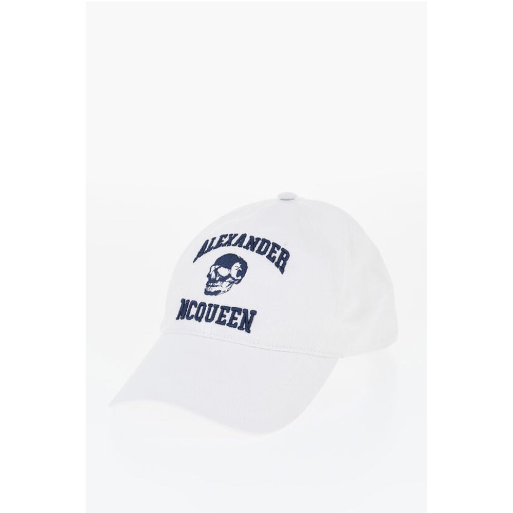 

Однотонная кепка с тисненым логотипом Alexander Mcqueen, White