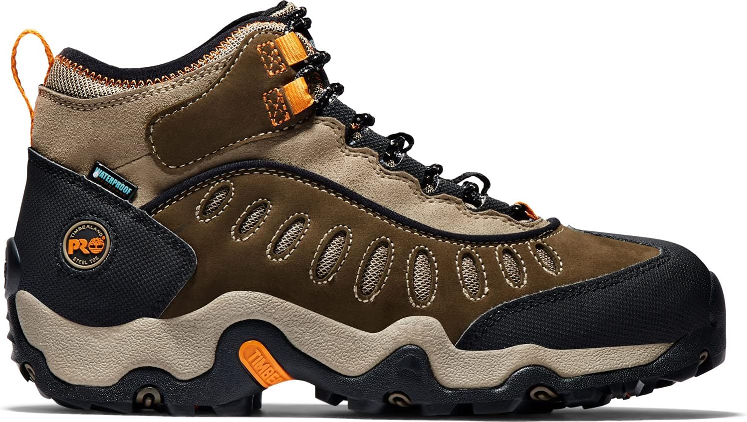 Timberland PRO мужские Mudslinger Mid Waterproof шнурованные модные кроссовки, Brown — фото 2
