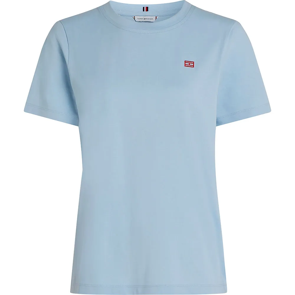 

Футболка с коротким рукавом Tommy Hilfiger Contrast Flag Regular Fit, синий