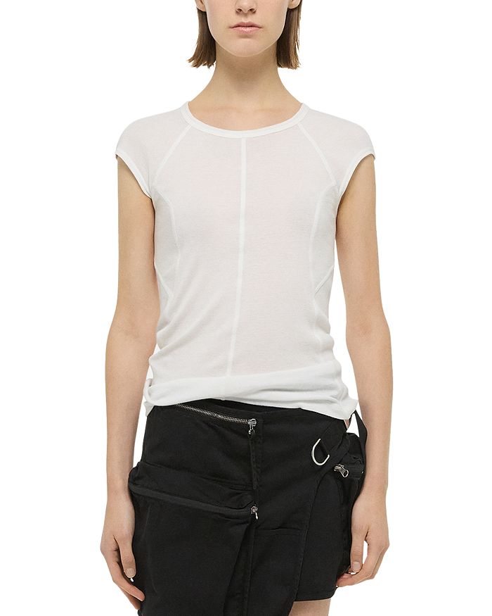 

Спортивный топ с рукавами-крылышками Helmut Lang, белый