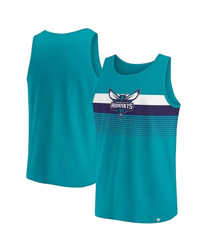 

Мужская темно-бирюзовая майка Charlotte Hornets Wild Game Fanatics, синий