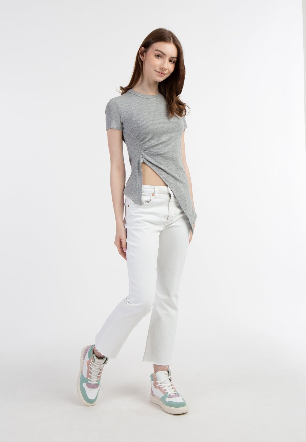 

Базовая футболка NOLIE myMo, цвет Mottled Grey