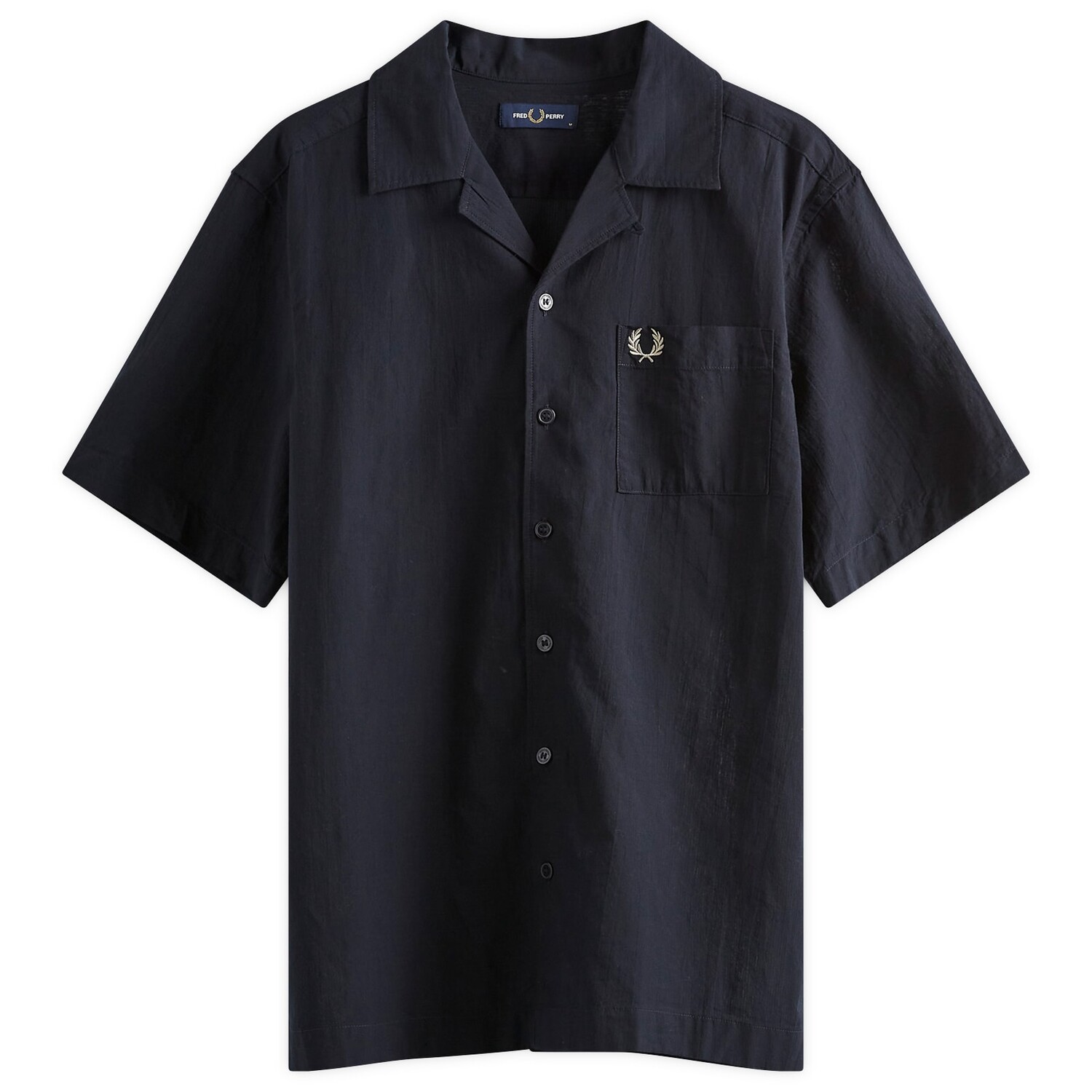 

Рубашка с коротким рукавом Fred Perry Textured Vacation Shirt, темно-синий