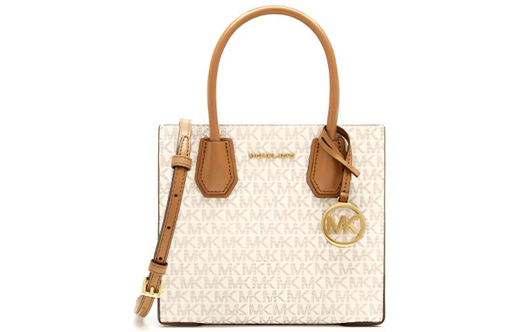 

Сумка-дорожная из коровьей кожи, текстильная, женская, цвет "ваниль" MICHAEL KORS