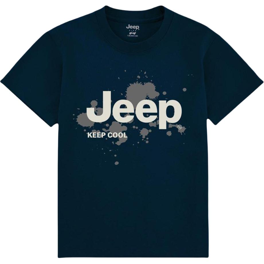 Футболка для детей с круглым вырезом Moderate Jeep, черный — фото 3