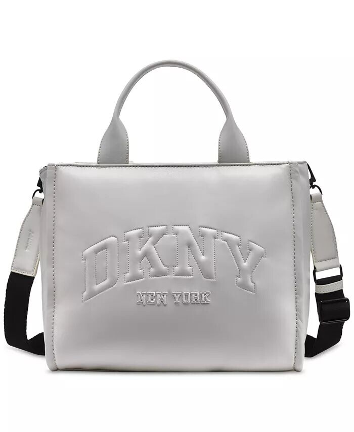 

Сумка-тоут среднего размера с логотипом Hadlee DKNY, серый