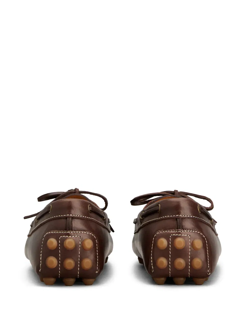 Лоферы на шнуровке Tod'S, коричневый — фото 3