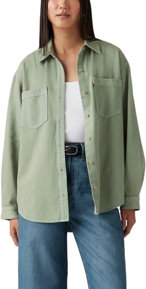 Овершатц классический, Iris Overshirt, Levi's, лаймовый