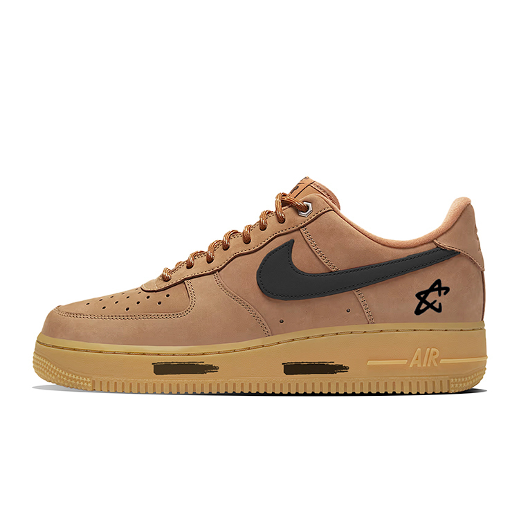 

Nike Кроссовки Air Force 1 Wheat Air Force Thermal Waterproof Height Increasing Low top Skateboard Shoes Unisex Brown