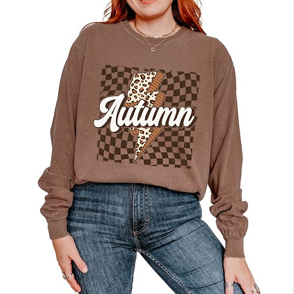 

Осенняя молния в клетку - женская футболка с длинным рукавом и принтом, окрашенная в готовом виде Simply Sage Market, Espresso, Зеленый, Осенняя молния в клетку - женская футболка с длинным рукавом и принтом, окрашенная в готовом виде Simply Sage Market, 