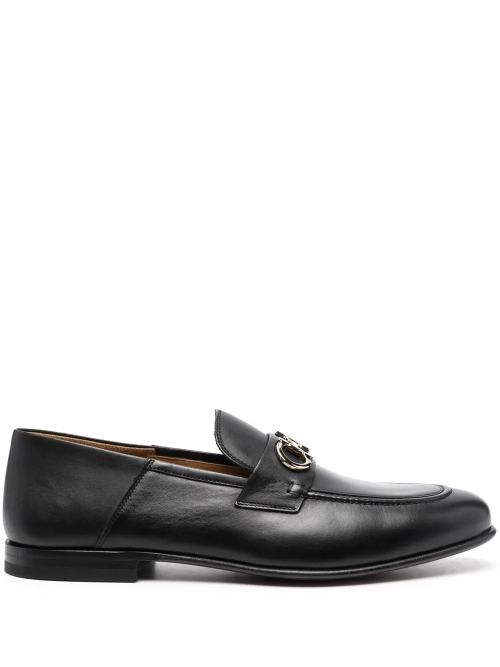

Лоферы с пряжкой Gancini Ferragamo, черный