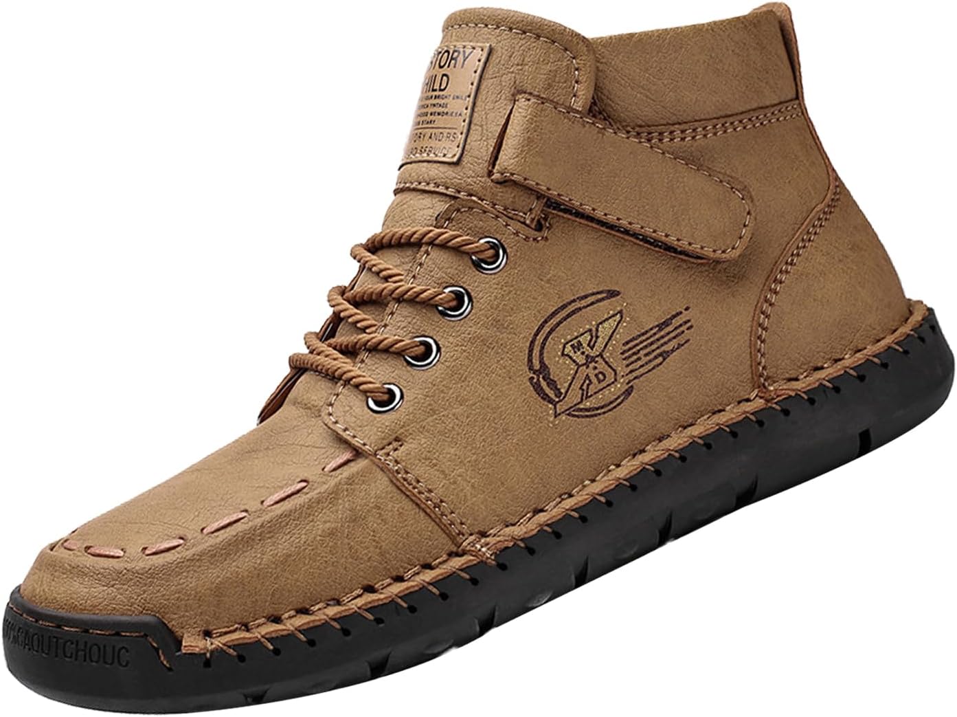 

Мужские ботинки Чака Keilinia, повседневная кожаная обувь, винтажный комфорт, ручная строчка, шнуровка, противоскользящие высокие кроссовки для походов на открытом воздухе, серый