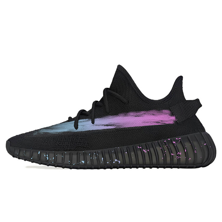 Кроссовки adidas originals Yeezy Boost 350 V2 Lifestyle Shoes Unisex Low-top Black/pink/blue, черный