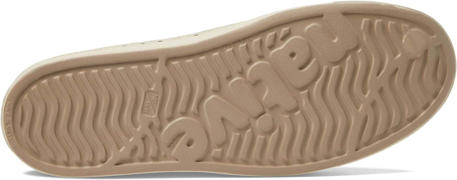 Кроссовки Unisex Native Shoes Jefferson Sugarlite Ombre, Flax Tan/Bone White/Flax Bone Ombre — фото 3