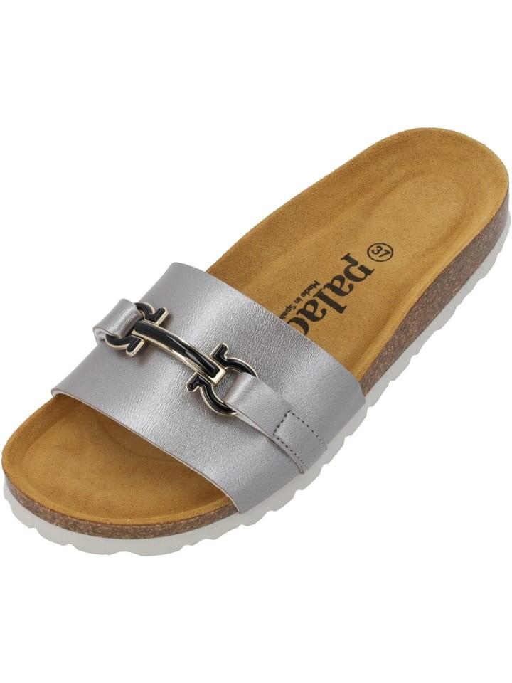 Мюли palado Pantoletten, цвет grau metallic