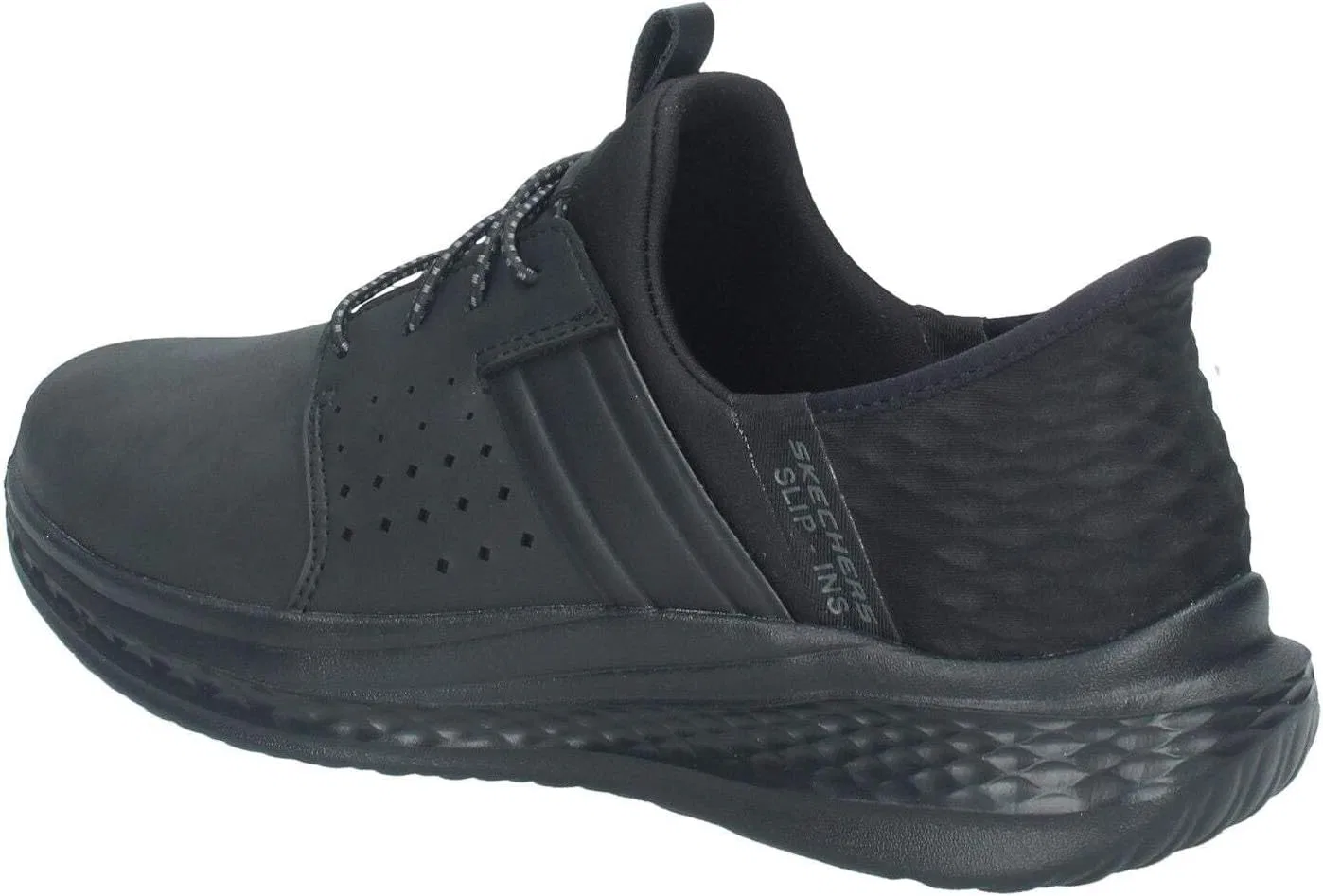 Мужские кроссовки Skechers USA Slade Zachary, Black Mesh Leather — фото 2