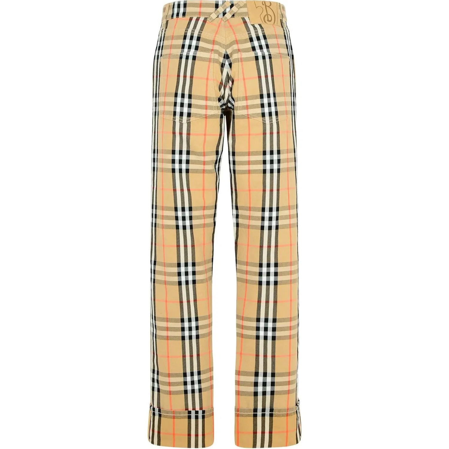 Брюки Burberry Check, коричневый — фото 3