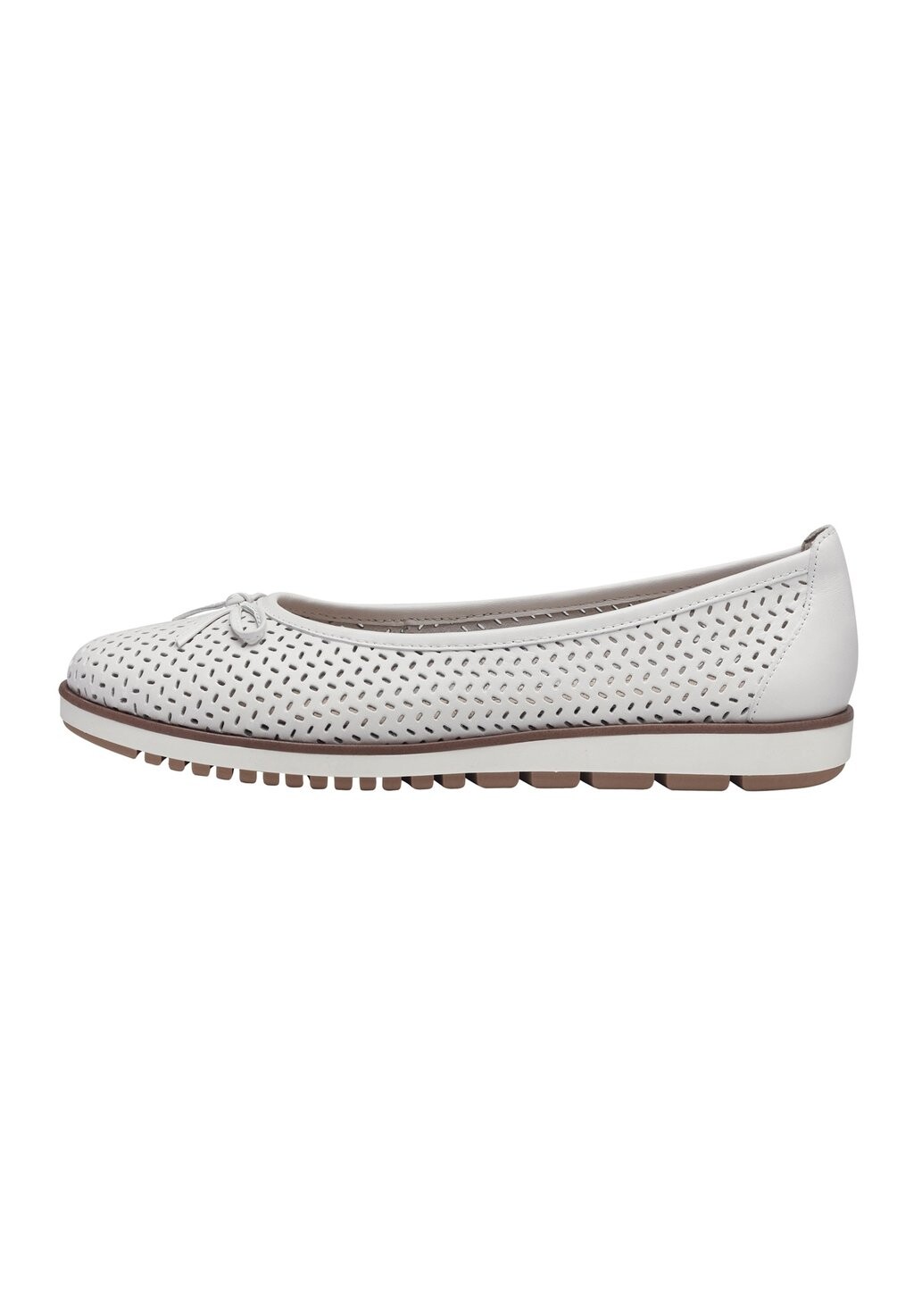 Классические балетки Tamaris, цвет white leather