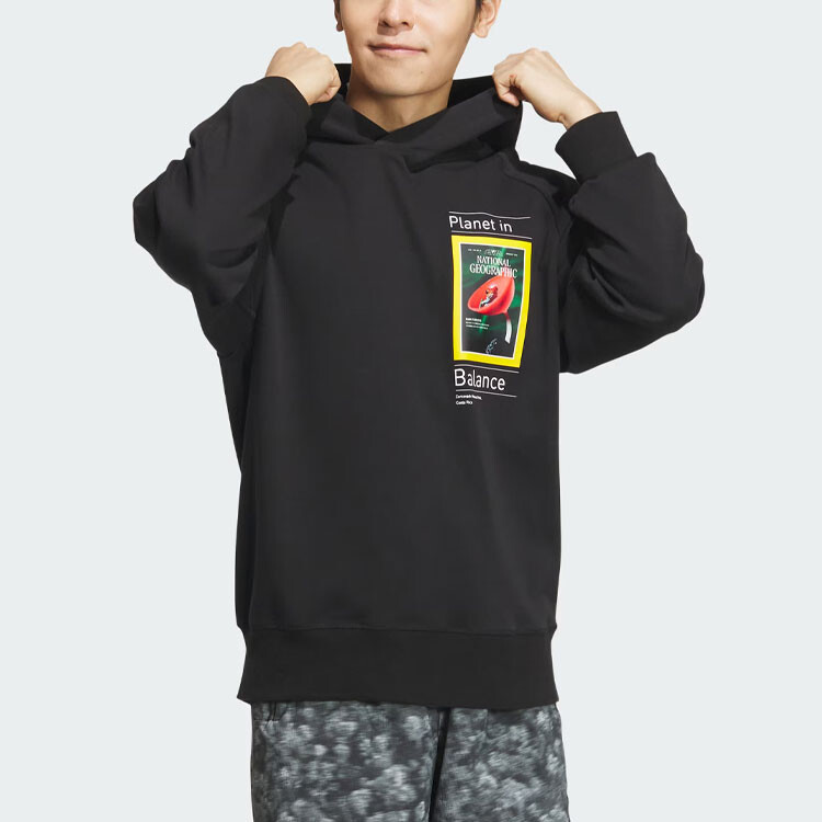 Мужская толстовка National Geographic X DWR, черная Adidas, черный — фото 2