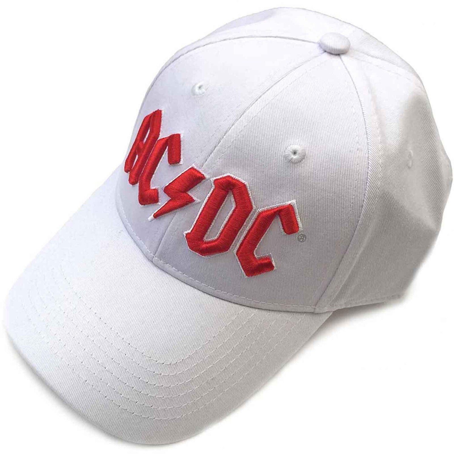 

Бейсбольная кепка с логотипом на ремешке на спине напряжения Band AC/DC, белый