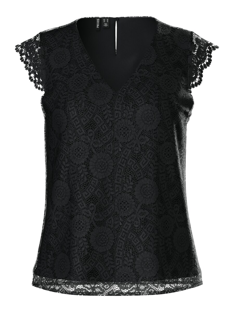 

Блузка PIECES Curve PCOLLINE, черный