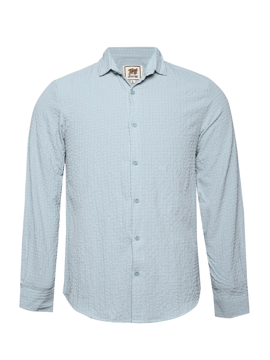 

Рубашка на пуговицах классического кроя Campus Sutra Tiana, светло-серый