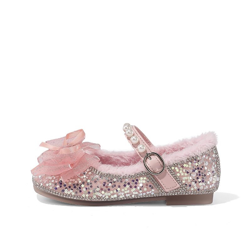 

ABC DOUKIDS нескользящие термо детские кожаные ботинки kids' ABCdoukids, розовый