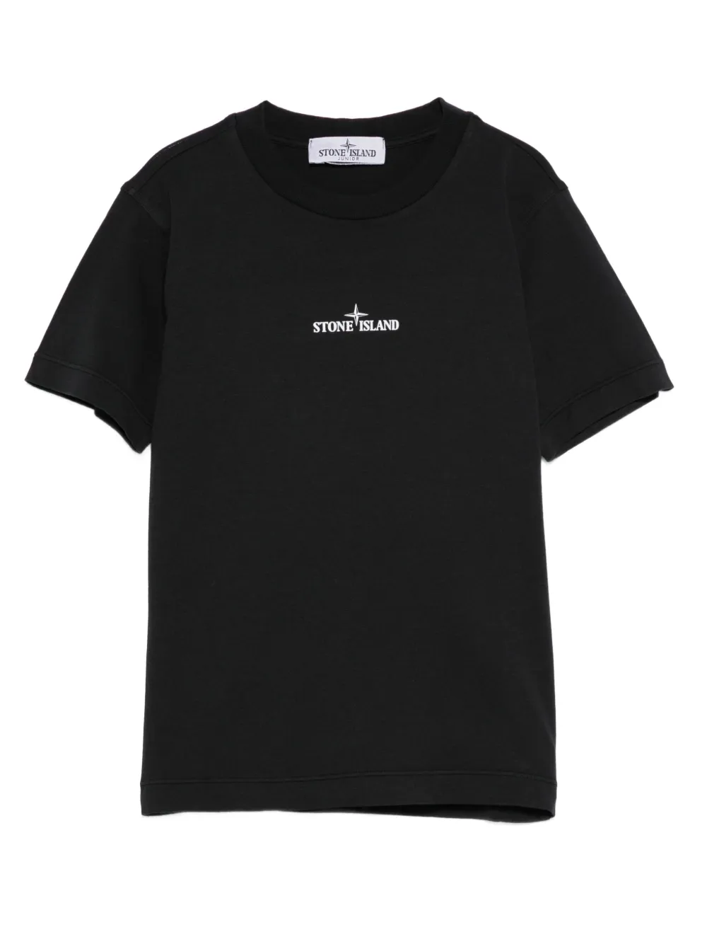 

Футболка с логотипом Stone Island Junior, черный
