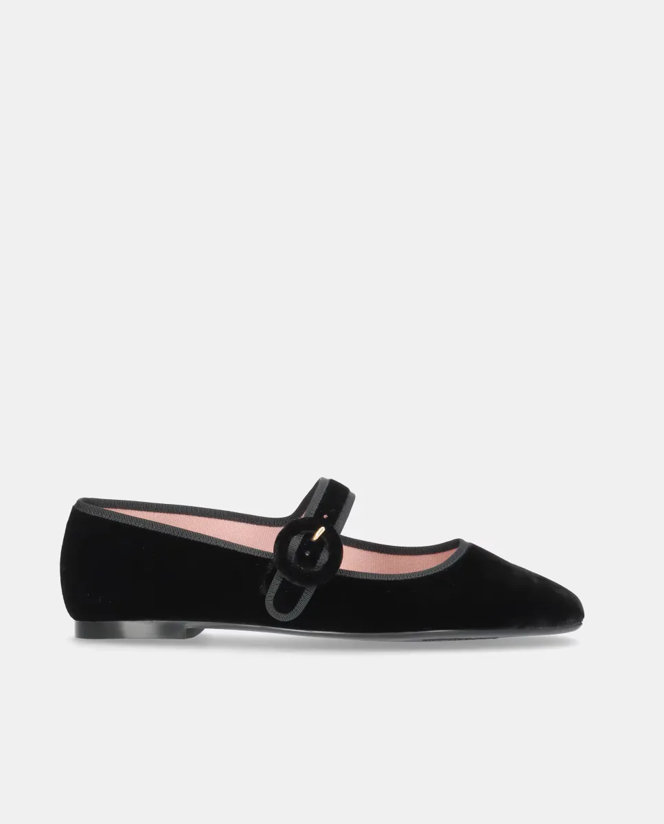 

Женские бархатные балетки Camille Pretty Ballerinas, черный