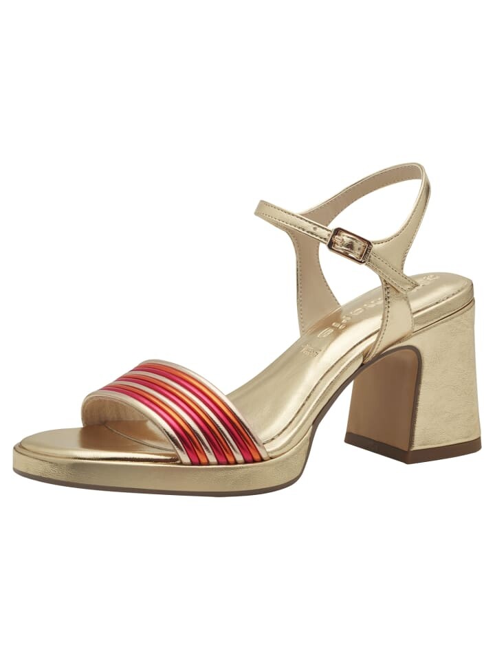 

Сандалии на плоской подошве Tamaris Sandalette, цвет gold comb